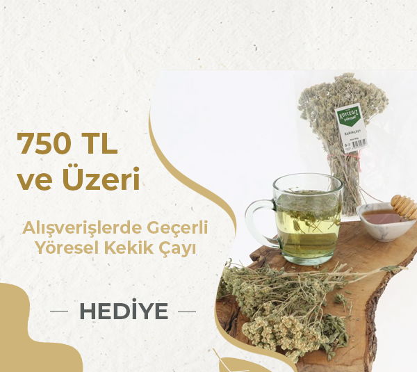 750 TL'lik alışverişe Kb Köyceğiz Yöresel Kekik Çayı 40 G ürünü bedava.