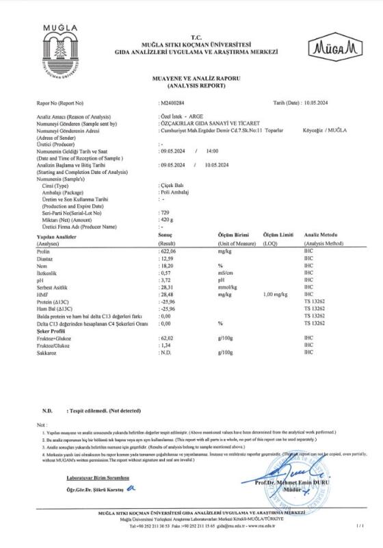 Kb Köyceğiz Balı Çiçek Balı 450 G Cam Kavanoz - 7