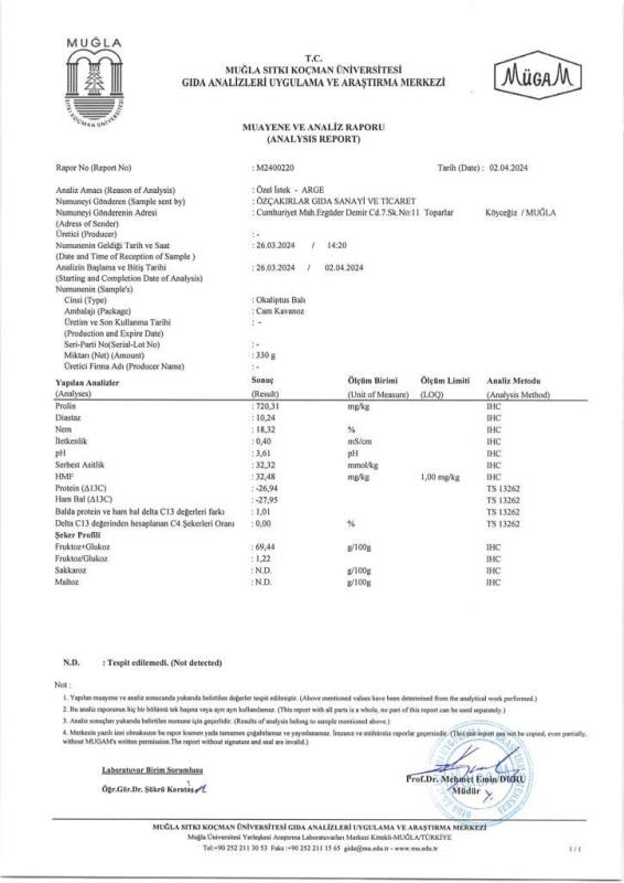 Kb Köyceğiz Balı Okaliptus Balı 330 G Cam Kavanoz - 2