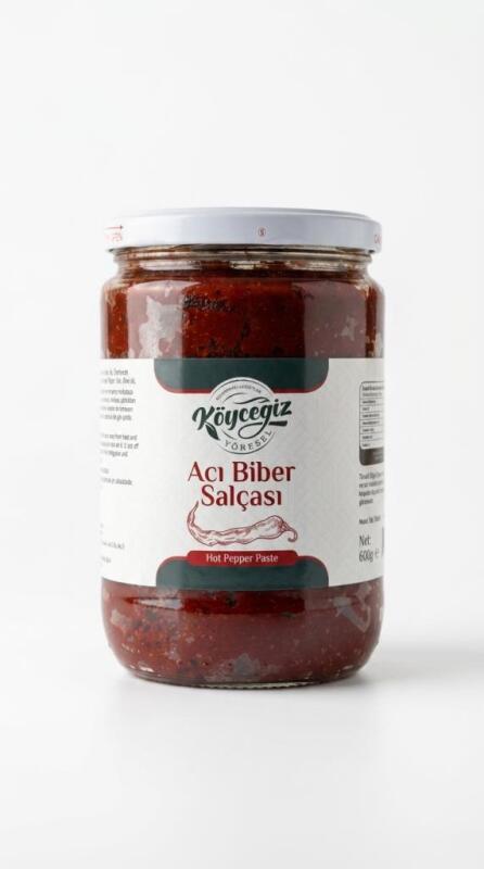 Kb KÖYCEĞİZ YÖRESEL ACI BİBER SALÇASI 600 G - 3