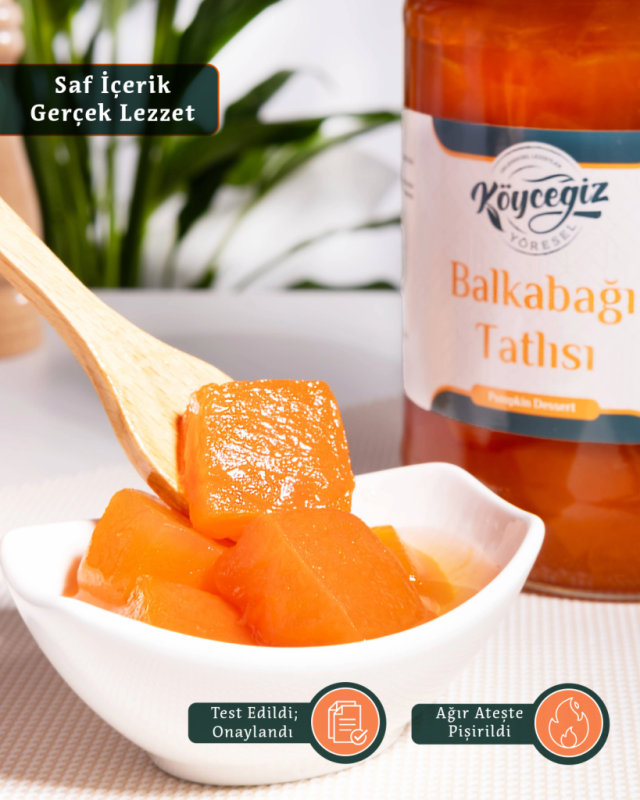 Kb Köyceğiz Yöresel Bal Kabağı Reçeli 800 G Cam Kavanoz - 2