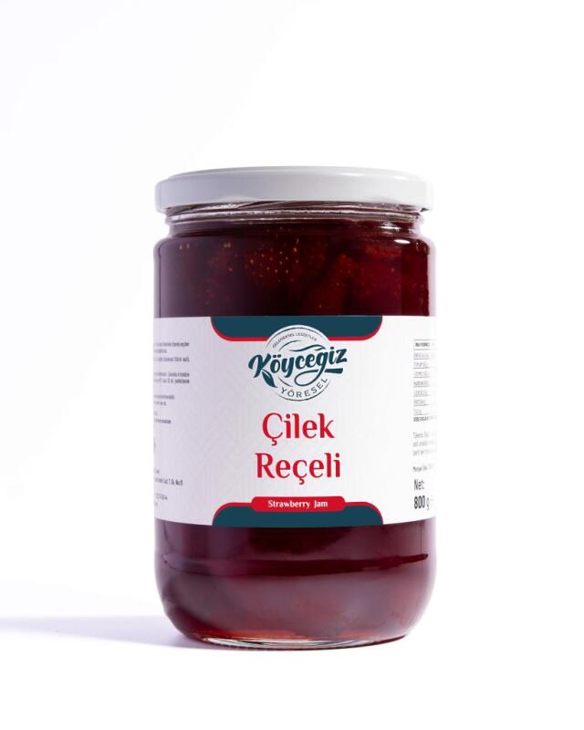 Kb Köyceğiz Yöresel Çilek Reçeli 800 G Cam Kavanoz - 7