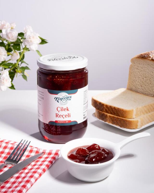 Kb Köyceğiz Yöresel Çilek Reçeli 800 G Cam Kavanoz - Köyceğiz Yöresel