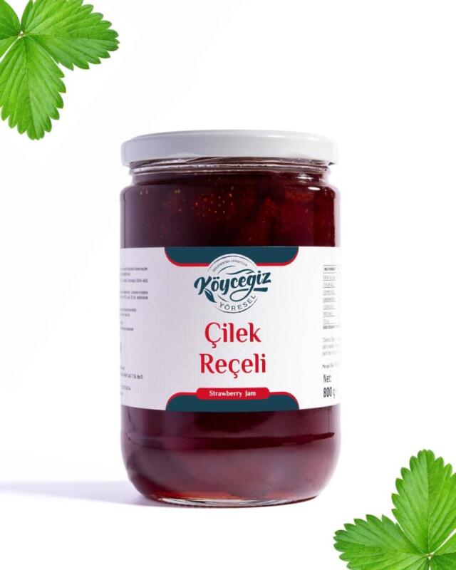 Kb Köyceğiz Yöresel Çilek Reçeli 800 G Cam Kavanoz - 3