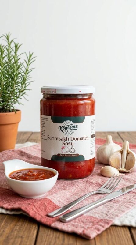 Kb Köyceğiz Yöresel Sarımsaklı Domates Sosu 600 G - Köyceğiz Yöresel