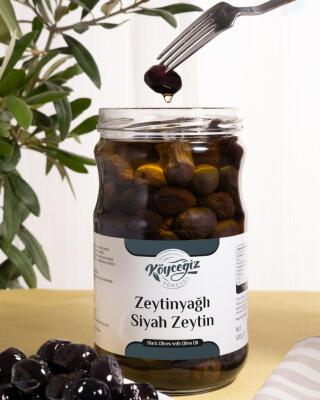 Kb Köyceğiz Yöresel Sofralık Gemlik Siyah Zeytin 600 G Cam Kavanoz - 3