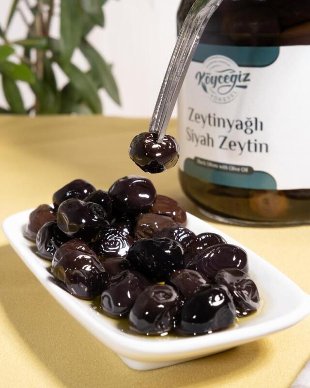 Kb Köyceğiz Yöresel Sofralık Gemlik Siyah Zeytin 600 G Cam Kavanoz - 6