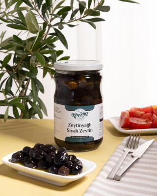 Kb Köyceğiz Yöresel Sofralık Gemlik Siyah Zeytin 600 G Cam Kavanoz - 5