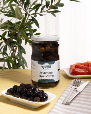 Kb Köyceğiz Yöresel Sofralık Gemlik Siyah Zeytin 600 G Cam Kavanoz - 5