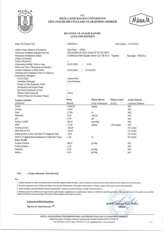 Kb Köyceğiz Balı Anason Balı 250 G Cam Kavanoz - 8