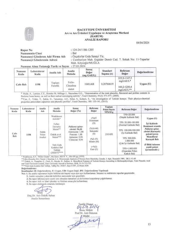 Kb Köyceğiz Balı Çaltı Balı 250 G Cam Kavanoz - 6