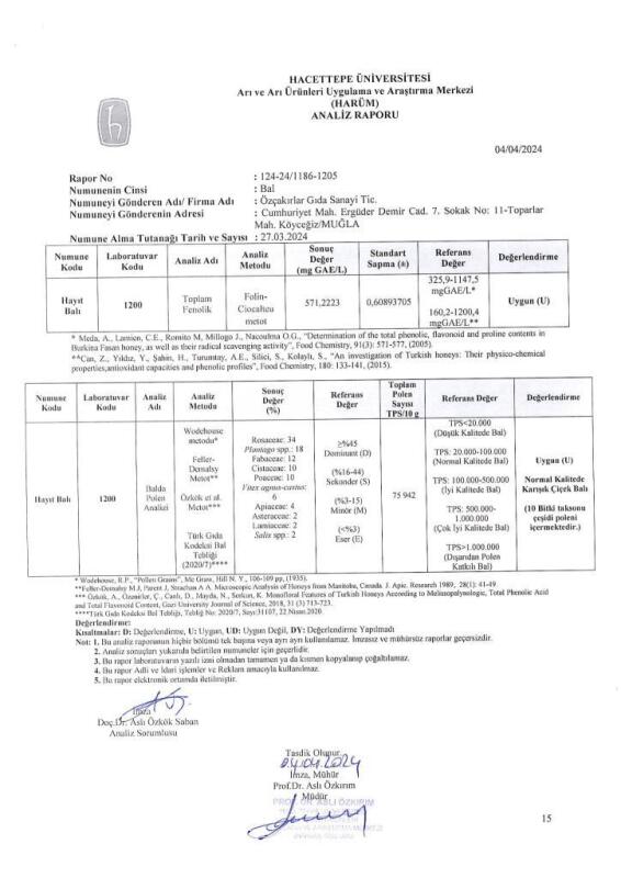 Kb Köyceğiz Balı Hayıt Balı 660 G Cam Kavanoz - 6