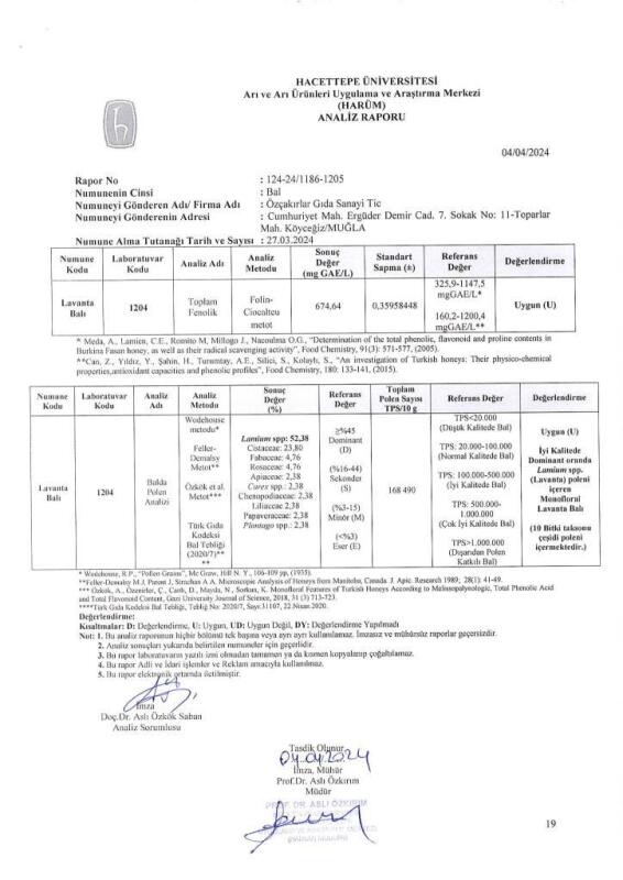 Kb Köyceğiz Balı Lavanta Balı 660 G Cam Kavanoz - 6