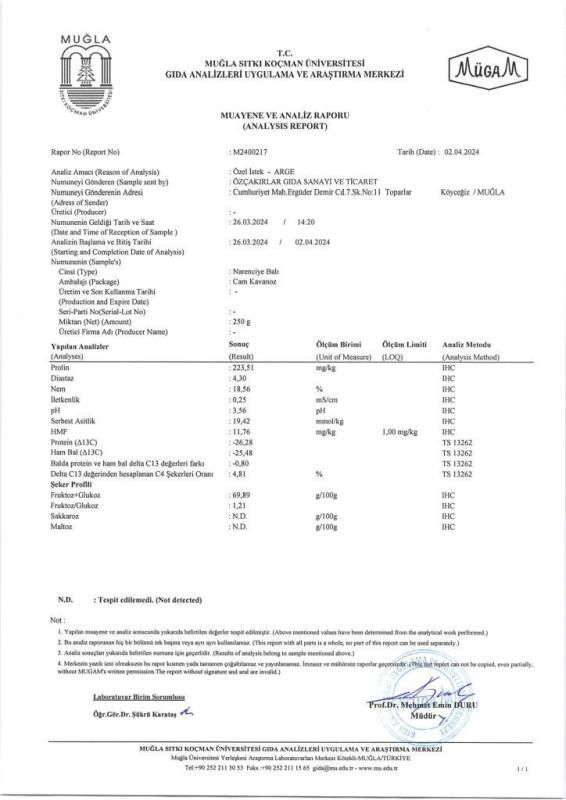 Kb Köyceğiz Balı Narenciye Balı 330 G Cam Kavanoz - 7