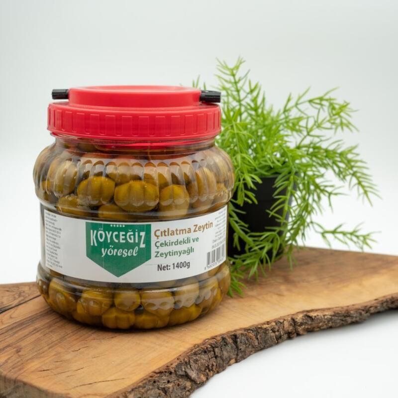 Kb Köyceğiz Yöresel Ekincik Çıtlatma Zeytin 1400 G - Köyceğiz Yöresel