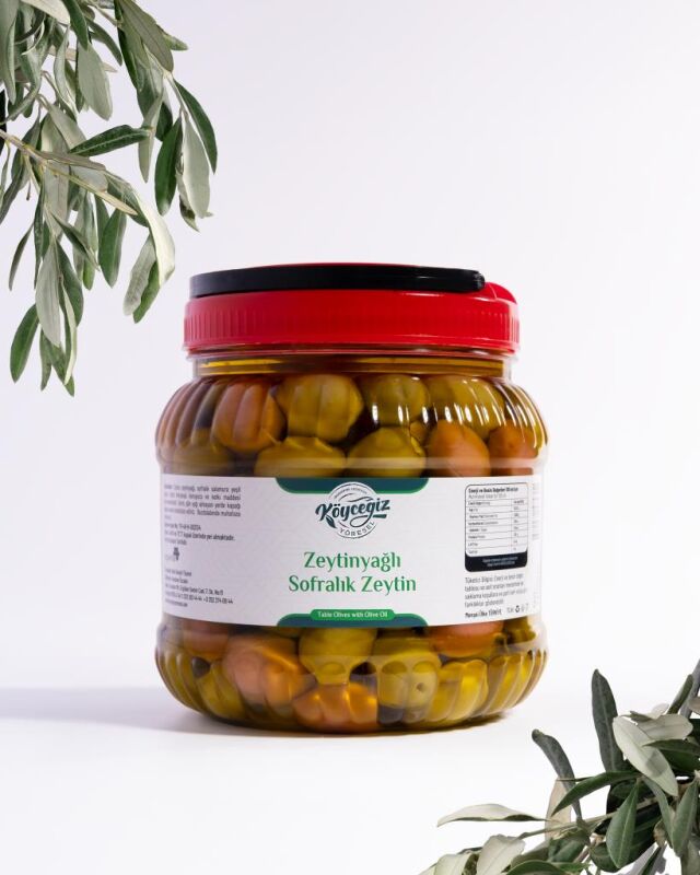 Kb Köyceğiz Yöresel Ekincik Sofralık Zeytin 1400 G - Kb Köyceğiz Yöresel