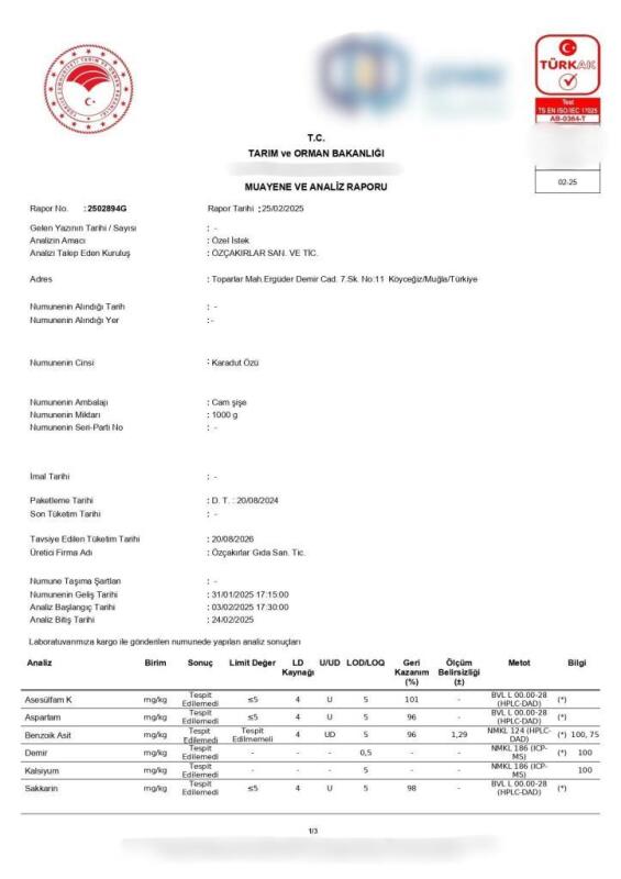 Kb Köyceğiz Yöresel Karadut Özü 1000 G - 4