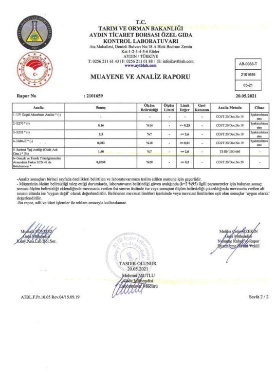 Kb Köyceğiz Yöresel Naturel Birinci Zeytinyağı 1.5 Lt - 5