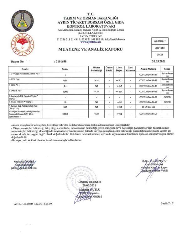 Kb Köyceğiz Yöresel Naturel Sızma Zeytinyağı 18 Lt - 6